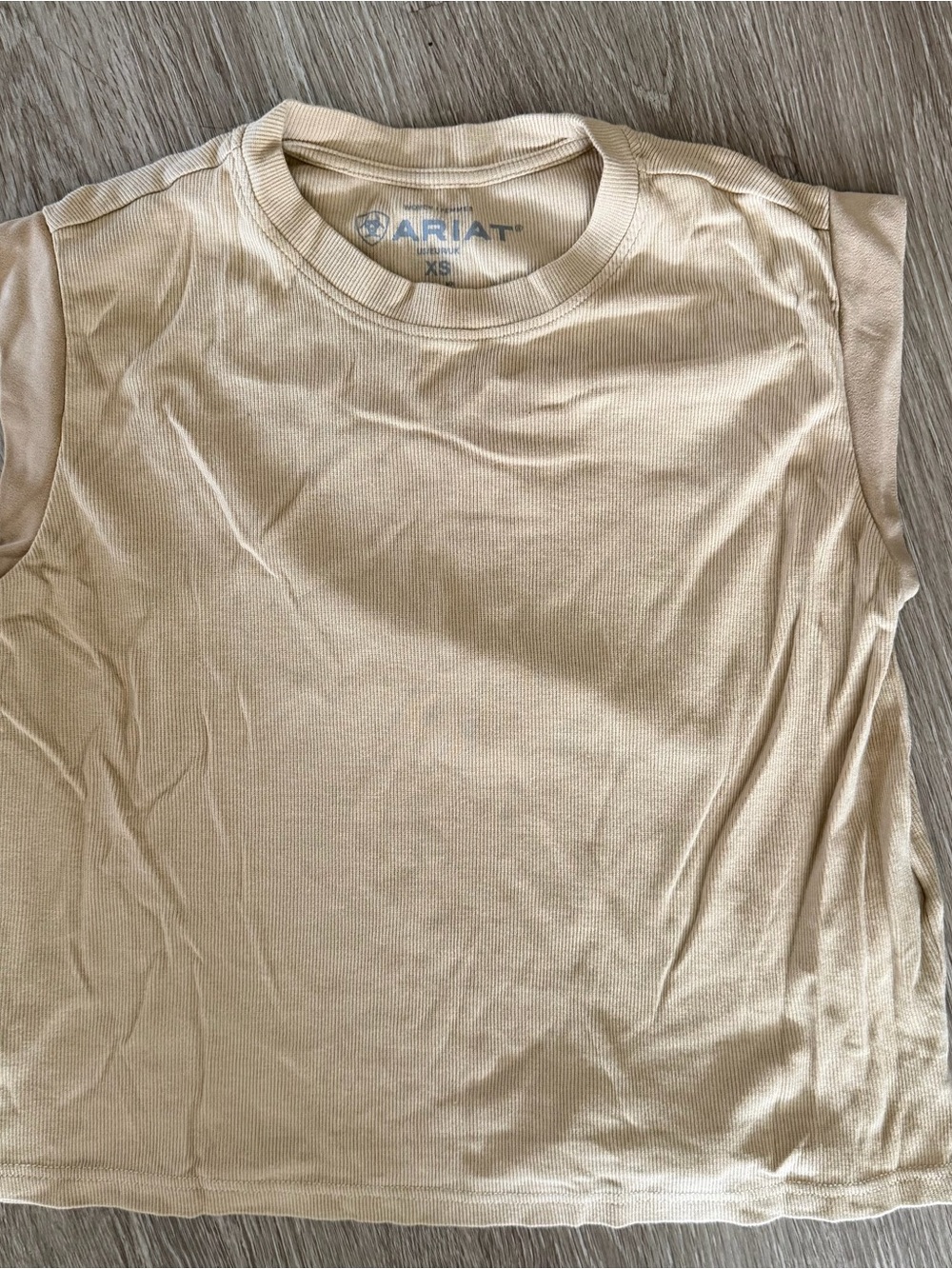 Ariat Britney suede sleeveless t-shirt sz XS